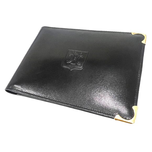 CELINE: Black Leather Wallet & Macadam Logo Men Wallet #1301 - Picture 4 of 6